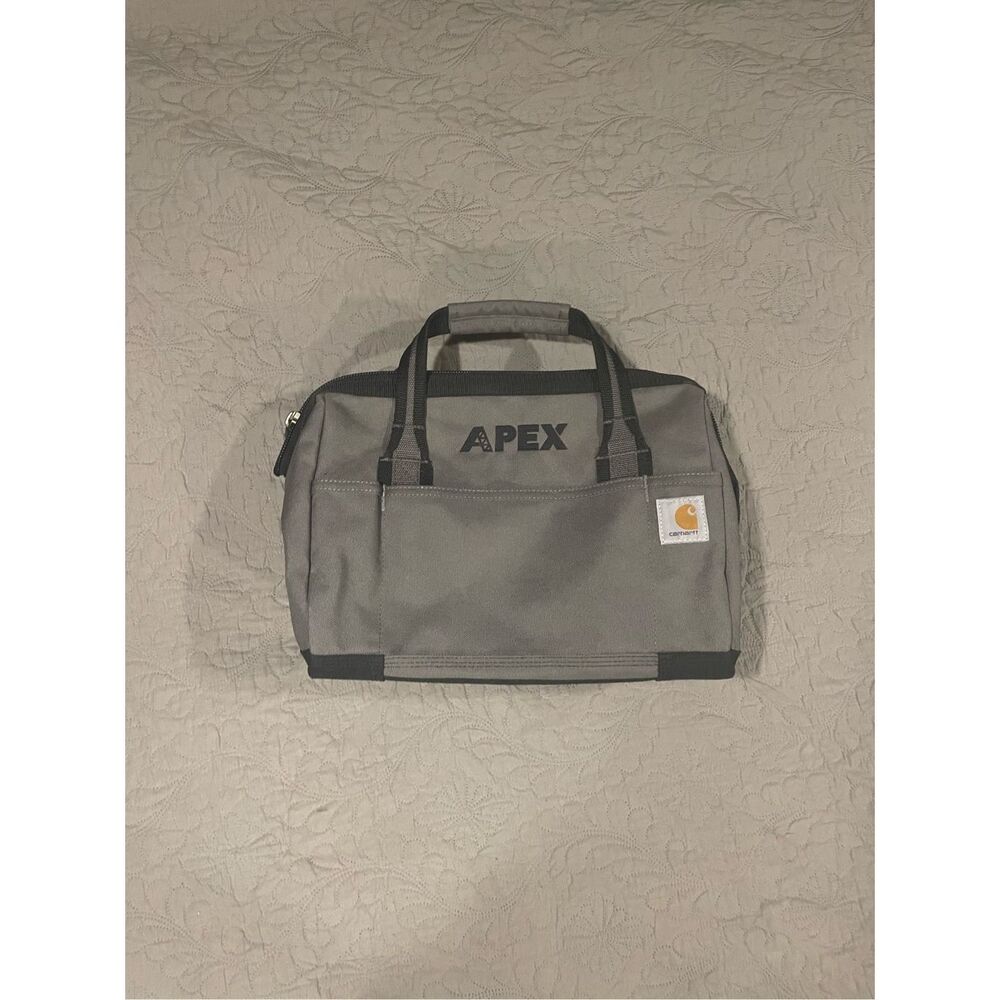 Carhartt Gray Foundry Series Tote Tool Box Logo APEX Top Handle